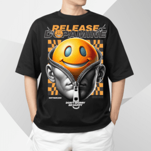 Release Dopamine Premium 240 GSM Oversized Unisex T-Shirt Front